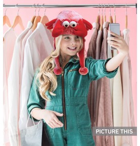Red Lobster Plush Hat
