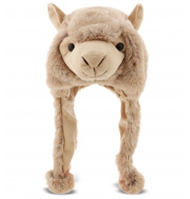 Brown camel plush hat