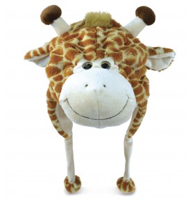 Brown Giraffe Plush Hat