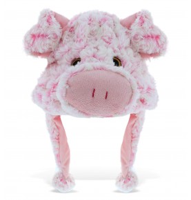 Pink Pig Plush Hat