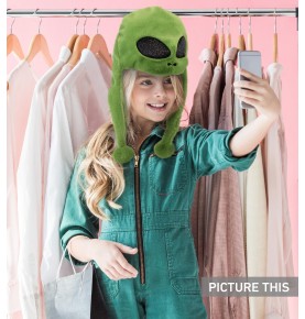Alien plush hat