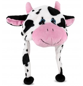 Spotted Cow Plush Hat