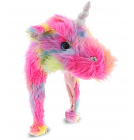 Rainbow Dragon Corn Plush Hat